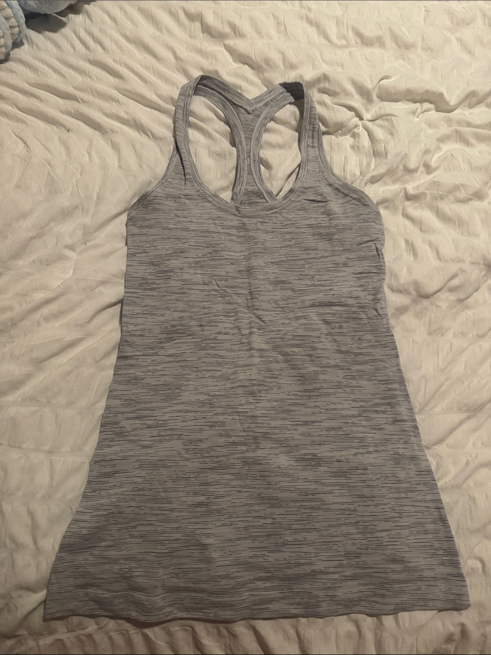 lululemon athletica Light Gray Heather Racerback Tank